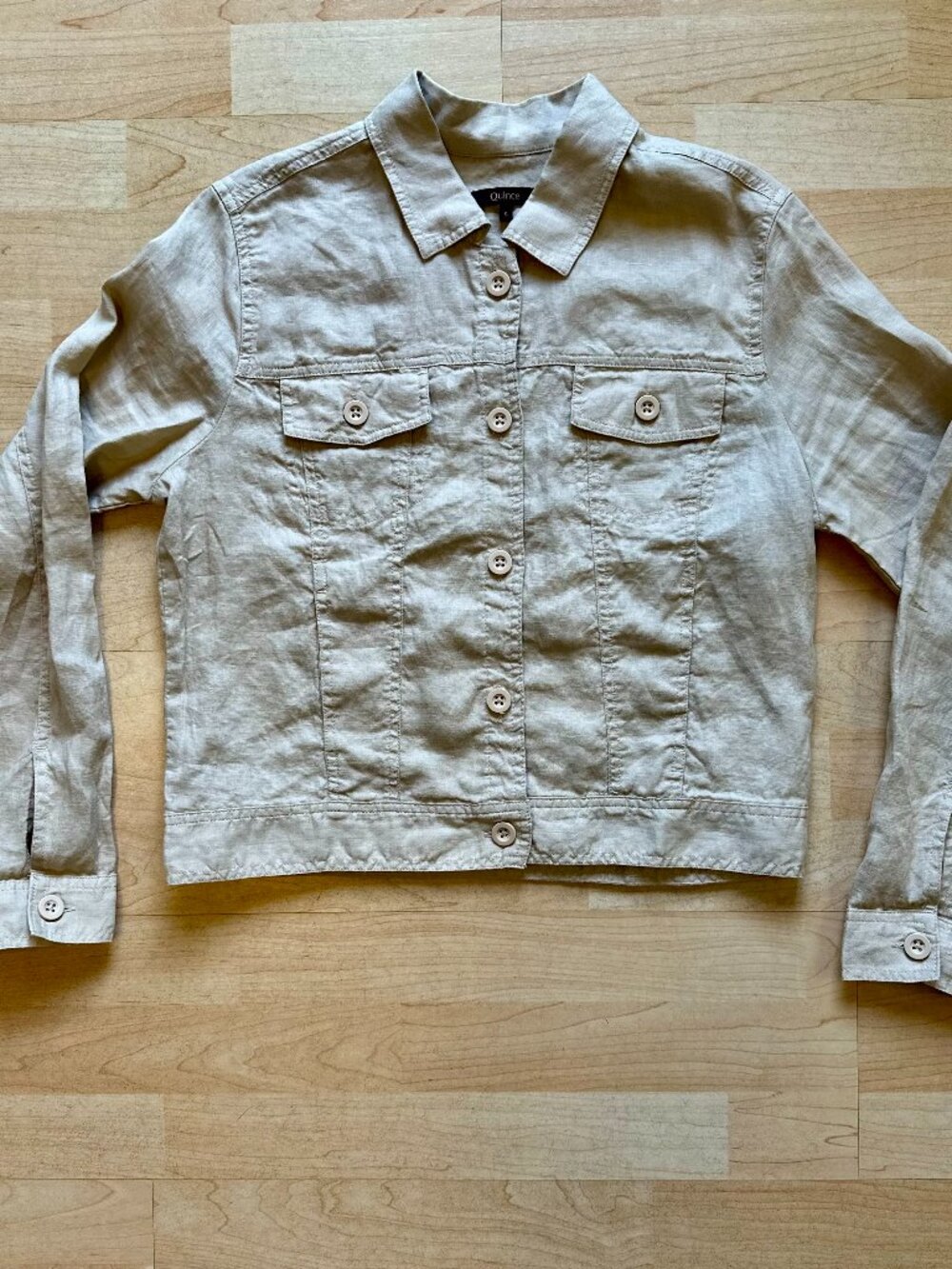 Quince 100% European Linen Jacket size S - Flax
